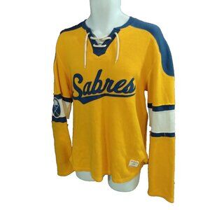 CCM Pro ok'd Buffalo Sabres Sweater Jersey Men's Small Retro NHL Hockey Shirt